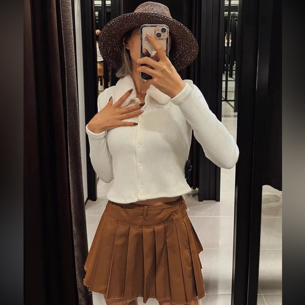 Zara Cardigan with Faux Fur Collar